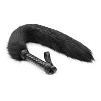 Черный меховой хвост лисицы с рукояткой Fox Tail Whips Bdsm4u PK, код: 8374032