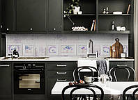 Наклейка виниловая кухонный фартук Zatarga Прованс Геометрия 650х2500 мм QT, код: 5566946