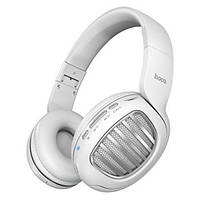 Беспроводные наушники Bluetooth HOCO Brilliant Sound W23 с микрофоном + поддержка MicroSD/AUX Белый
