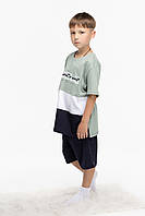 Пижама для мальчика Guava 12022 8-9 лет Хаки (2000989729754) OM, код: 8367111