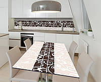 Наклейка 3Д виниловая на стол Zatarga «Шоколадный акцент» 650х1200 мм для домов, квартир, сто QT, код: 6510209