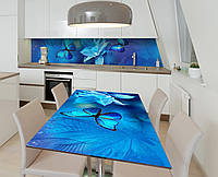 Наклейка 3Д виниловая на стол Zatarga «Эльфийские бабочки» 650х1200 мм для домов, квартир, ст QT, код: 6510292