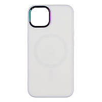Чехол TPU Foggy with Magsafe Apple Iphone 12 Iphone 12 Pro White PK, код: 8150641