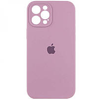 Чехол с защитой камеры Silicone Case Full iPhone 14 Lilac Purple PK, код: 8215841