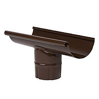 Євро Зливоприймач прохідн. d140 мм КОРИЧНЕВИЙ RAL 8017 глянець