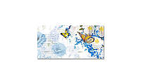 Наклейка виниловая на стол Zatarga Голубые бабочки 650х1200 мм QT, код: 5570503