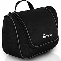 Дорожная косметичка несессер бьюти кейс Reverse 26х20х10 см Черный (TK-01 black) TE, код: 7790931