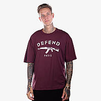 Футболка мужская DEFEND PARIS 100886 р.XS Fashion Бордовый SN, код: 8216826