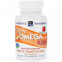 Омега 3 Nordic Naturals Daily Omega Kids 500 mg 30 Soft Gels Natural Fruit Flavor PS, код: 7518190