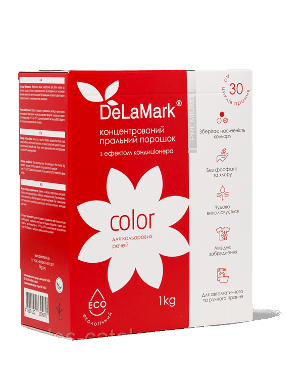 Пральний порошок DeLaMark Royal Powder Color з ефектом кондиціонера 1 кг SC, код: 8236913