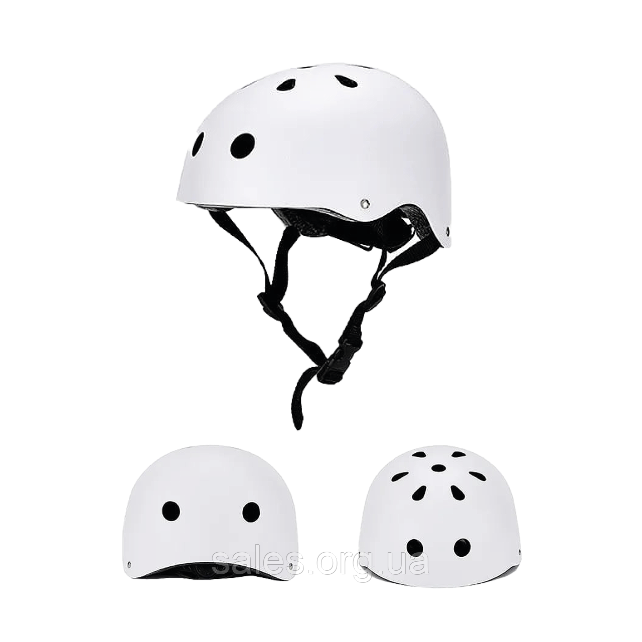 Дитячий захисний шолом для велосипеда A1 331 Білий розмір М (52-58 см) SC, код: 8019645