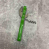 Універсальна відкривачка — консервний ніж зі штопором металевий SNS 3 в 1 NS-02 зелений SC, код: 8398492, фото 2