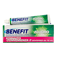 Зубная паста Benefit Fluoro с фтором 2*75 мл MN, код: 7723424