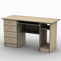 Письменный стол Тиса Мебель СК-4 Ш.-1400мм Г.-600мм Бук IN, код: 6465058