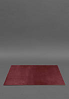 Накладка на стол руководителя - Кожаный бювар 1.0 Бордовый Crazy Horse BlankNote ET, код: 8132404