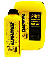 RADIFLUSHER pH14, 1 л - щелочной очиститель системы охлаждения, печки, радиатора автомобиля