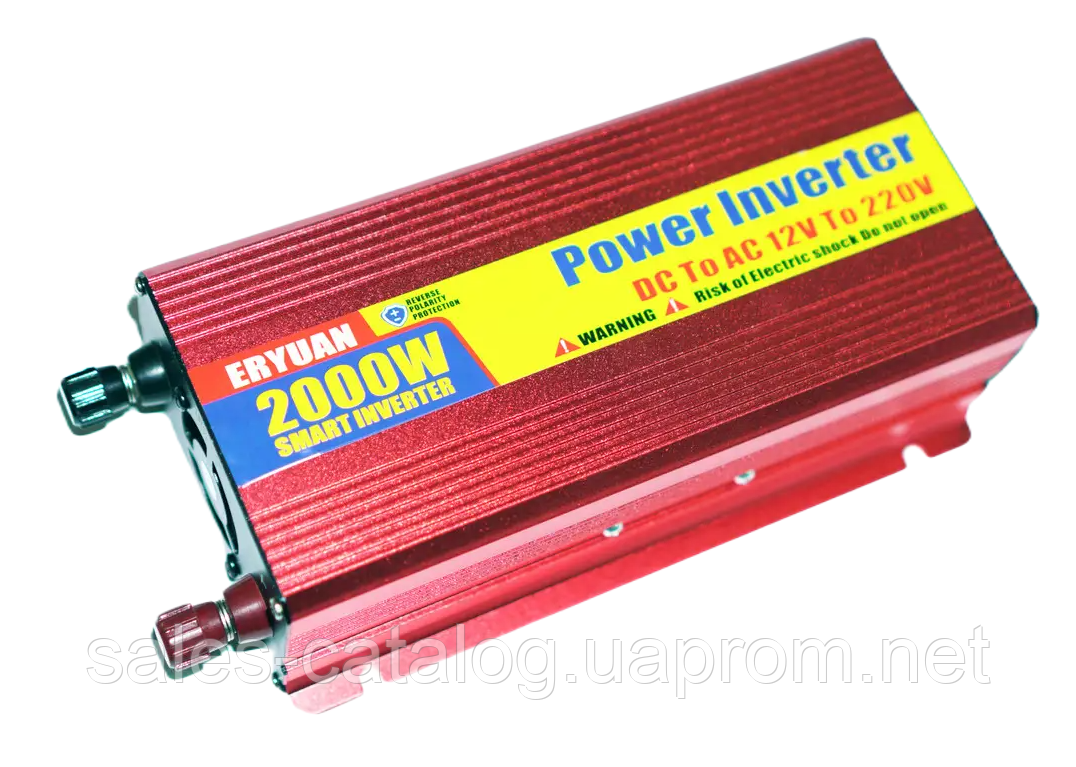 Перетворювач напруги інвертор Eryuan 2000W DC AC 12V-220V Red (3_02573) SC, код: 7780892