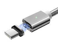 Магнитный кабель серый ESSAGER USB Type-C 1метр TT, код: 8382022
