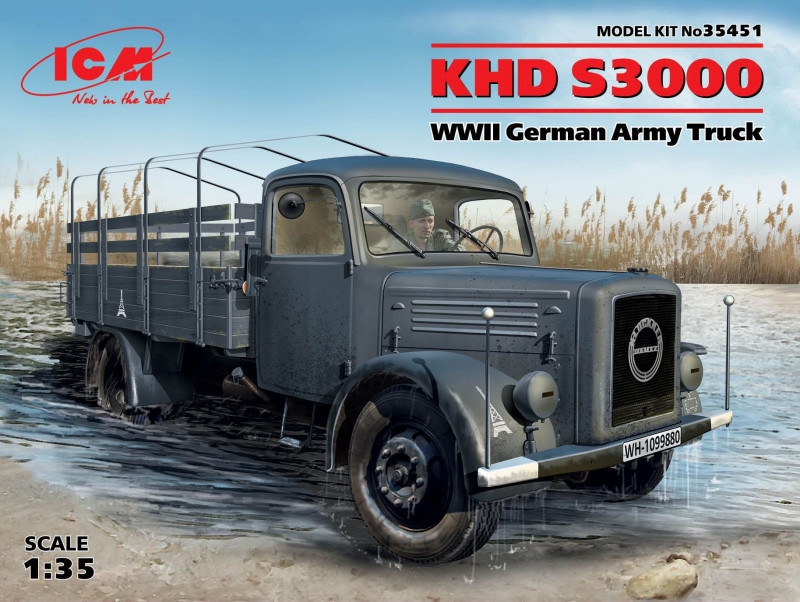 Германский армейский грузовой автомобиль KHD S3000 ish - фото 1 - id-p2166010751