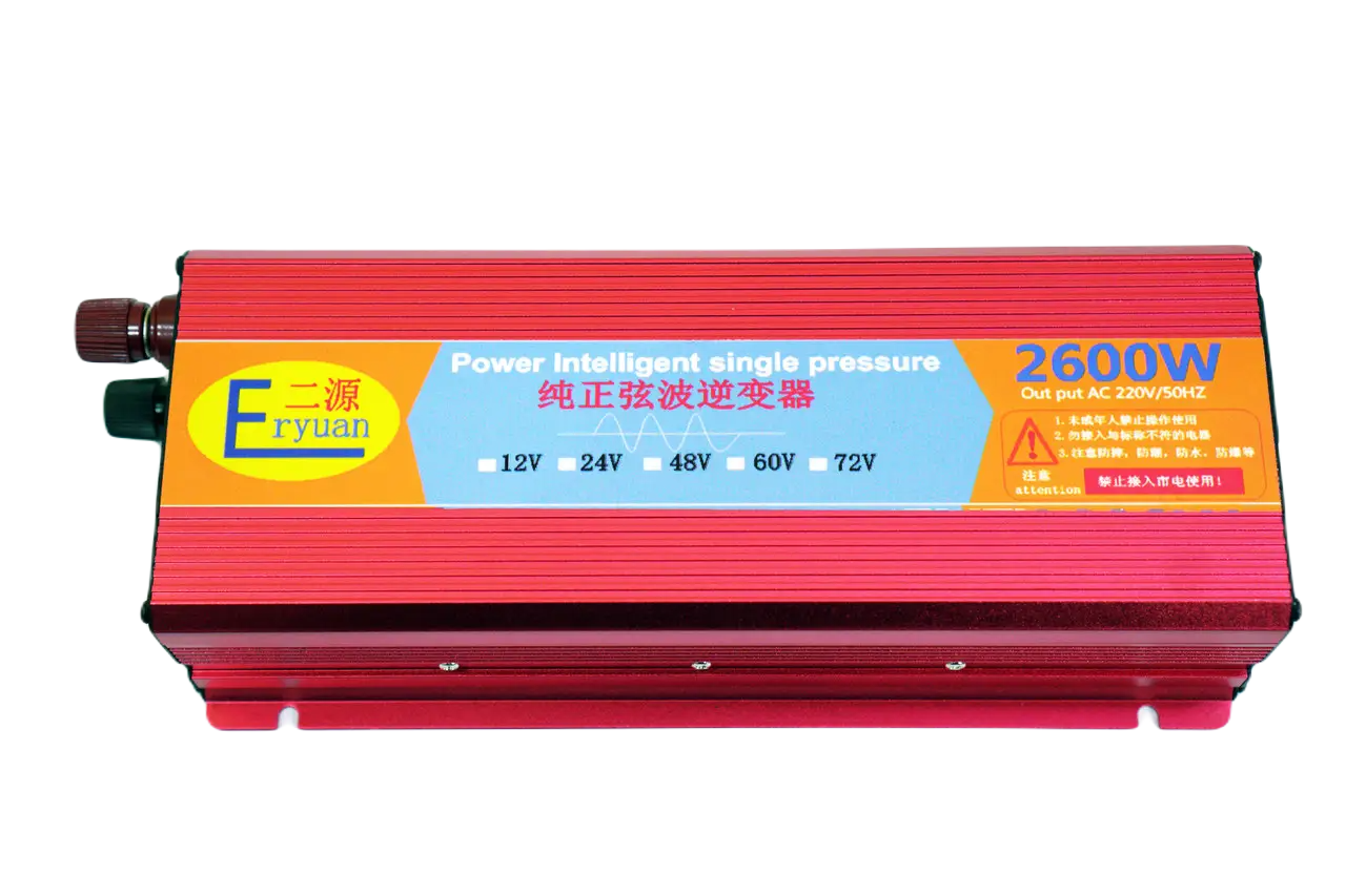 Перетворювач напруги інвертор Eryuan 2600W DC AC 12V-220V з чистою синусоїдою і вольмет SC, код: 7731439