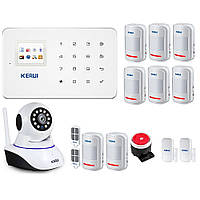 Комплект GSM сигнализации Kerui G18 max + WI-Fi IP камера VK, код: 1579758