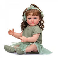 Силиконовая коллекционная кукла Реборн Reborn Doll Девочка София Высота 55 см (472) TE, код: 7602917