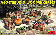 Овощи в деревянных ящиках ish