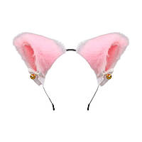 Лисьи ушки Аниме с бантом на обруче Нежно-Розовые (23675) Bioworld TT, код: 8407034