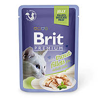 Корм Brit Premium Trout влажный с форелью в желе для взрослых котов 85 гр ET, код: 8452051