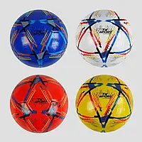 М`яч футбольний М 48466 "TK Sport", 4 кольори, вага 300-310 грамів, гумовий балон, матеріал PVC, розмір №5,