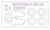 Маска для модели самолета Supermarine Spitfire Mk.22 (Airfix)
