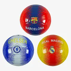 М`яч футбольний C 62399   3 кольори, вага 300-310 грамів, гумовий балон, матеріал PVC, розмір №5, ВИДАЄТЬСЯ МІКС    ish