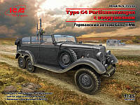 Немецкий штабной автомобиль Type G4 Partisanenwagen с вооружением ish