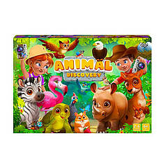 Гр Настільна розважальна гра "Animal Discovery" G-AD-01-01U УКР.   "Danko Toys"   ish