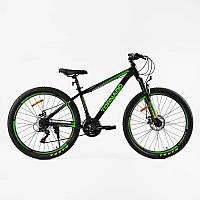 Велосипед Спортивний Corso 27.5`` дюймів «TORNADO» TR-27257 рама сталева 15.5 , перемикачі Shimano, 21