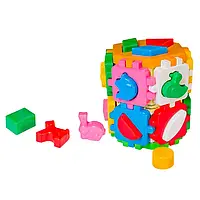 Гр Куб "Умный малыш" 2001 "Technok Toys" 14 граней, животные и геометрические фигуры, 17см, в кульке ish