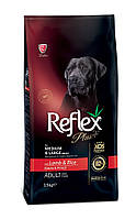 Корм Reflex Plus Dog Adult Medium Large Breeds Lamb Rice сухой с ягненком для взрослых собак DL, код: 8451969