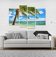 Модульна картина Poster-land Море Пляж Art-127_4 ET, код: 6502065