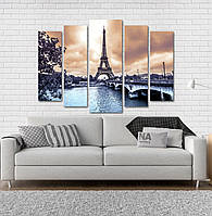 Модульна картина Poster-land Париж Art-52_5 ET, код: 6502075