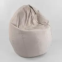 Гр Крісло-мішок "Груша" 207000411 пінополістеролова кулька, тканина велюр, колір бежевий "Homefort" ish