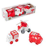 Гр Набір машинок "Kids cars" 39549 "Tigres", "Швидка допомога", в коробці ish