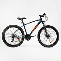 Велосипед Спортивний Corso «G-SPORT» 26" дюймів G-26168 рама алюмінієва 17``, обладнання Shimano 21