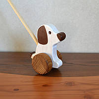 Деревянная игрушка SUNROZ для детей собачка-попыхайчик Белый (7145) DL, код: 1861775