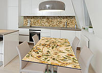 Наклейка 3Д виниловая на стол Zatarga «Плоды абрикос» 600х1200 мм для домов, квартир, столов, IN, код: 6509035