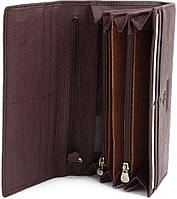 Коричневый кожаный кошелёк на магните Marco Coverna mc1413-9 высокое качество