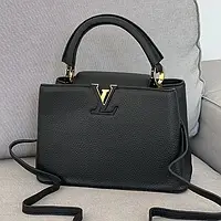 Louis Vuitton Capucines Black 27 х 19 х 10 см женские сумочки и клатчи высокое качество