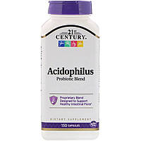 Смесь пробиотиков Acidophilus, 21st Century, 150 капсул AG, код: 7331258