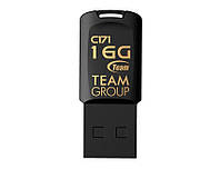 Флеш-накопитель USB 16GB Team C171 Black (TC17116GB01) CS, код: 1901204