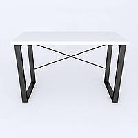 Письменный стол Ferrum-decor Драйв 750x1000x600 Черный металл ДСП Белый 32 мм (DRA127) DL, код: 2748457