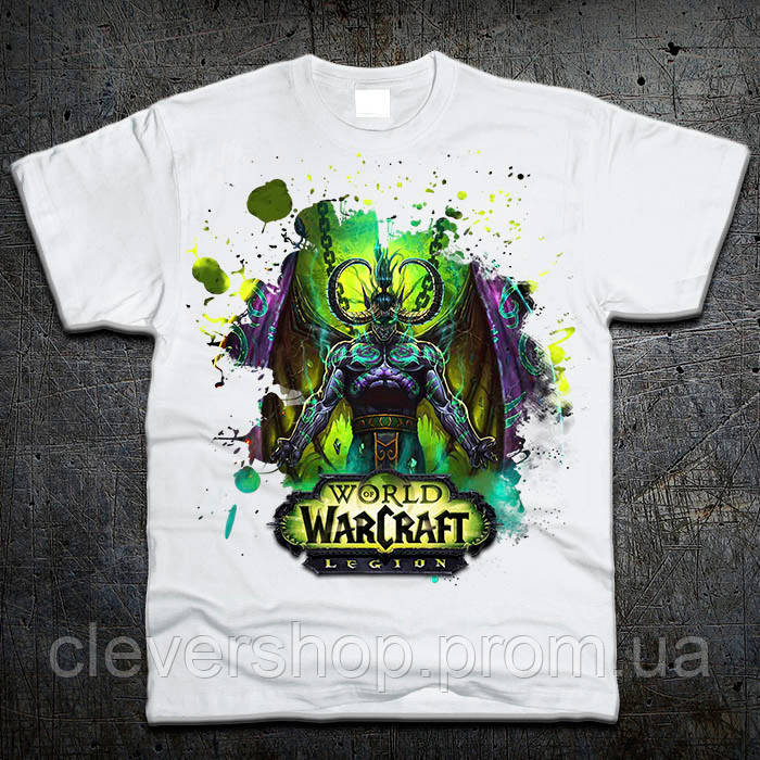 Футболка Fruit of the Loom Ілідан Варкрафт Illidan World of Warcraft Білий 116 см (9289) CS, код: 7584673